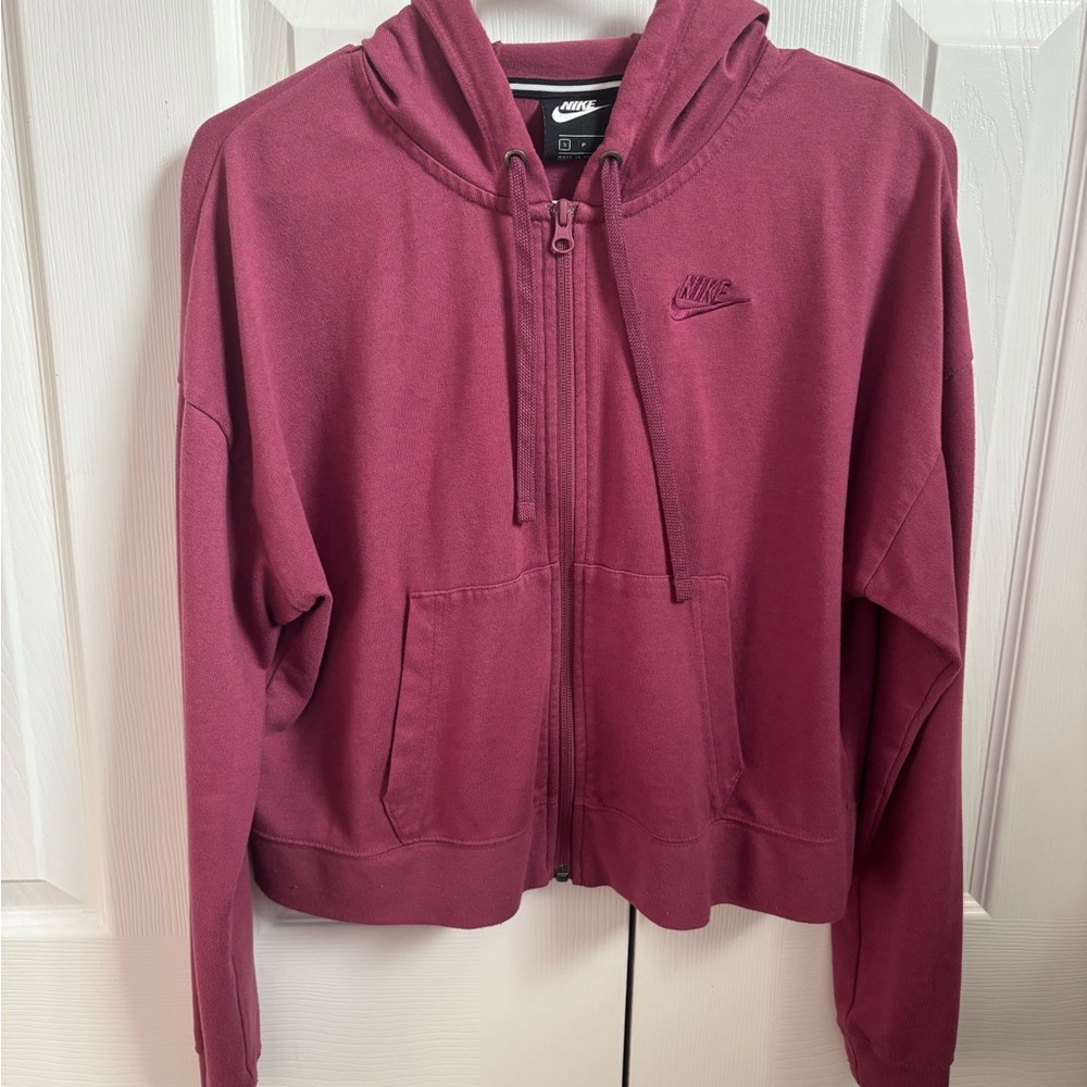 Nike Cropped Zip-Up Hoodie